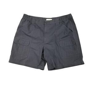 Savane Cargo Shorts Mens 40 Gray Phantom Multi Pocket Outdoor Casual Comfort